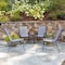 Flash Furniture 4PK Gray Outdoor Stack Chair w/ Flex Material 4-JJ-303C-G-GG - alternate 1